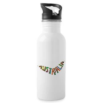 Australia - 20 oz Water Bottle - white - Right