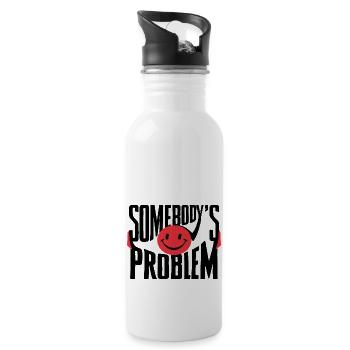 Somebody's Problem - 20 oz Water Bottle - white - Right