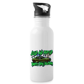 Loud And Proud - 20 oz Water Bottle - white - Right