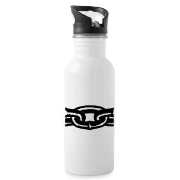 Chain link - 20 oz Water Bottle - white - Right