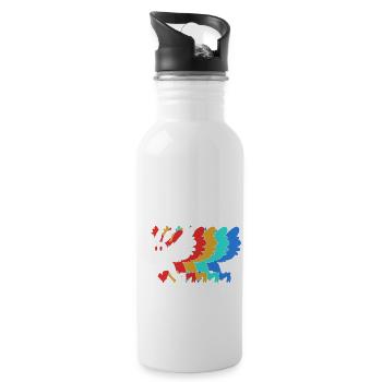 Cryptozoologist Cryptid Mothman - 20 oz Water Bottle - white - Right