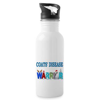 coat's Disease Awareness - 20 oz Water Bottle - white - Right