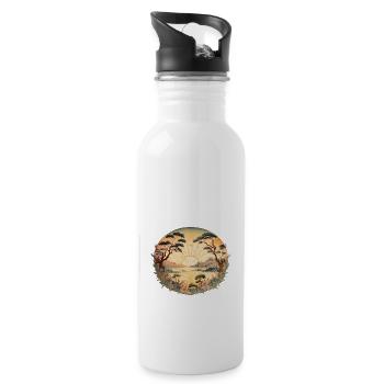 Japanese Sunset Fine Art - 20 oz Water Bottle - white - Right