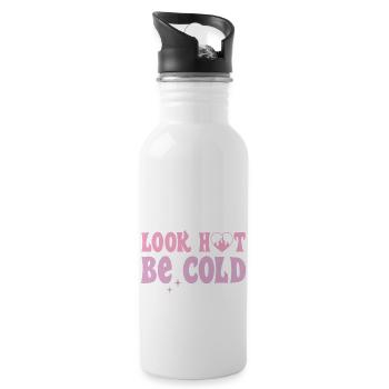 Look Hot be Cold - 20 oz Water Bottle - white - Right