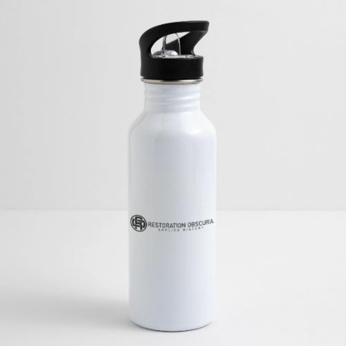Restoration Obscura: Applied History Horizontal - 20 oz Water Bottle