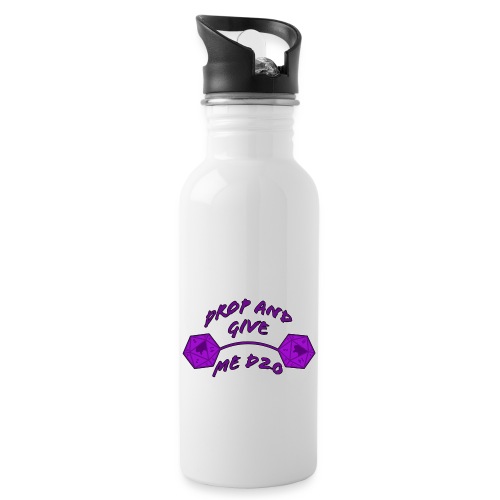 Drop and Give Me D20 - Water Bottle