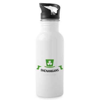 shenanigans coordinator - 20 oz Water Bottle - white - Right