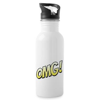cool designe - 20 oz Water Bottle - white - Right