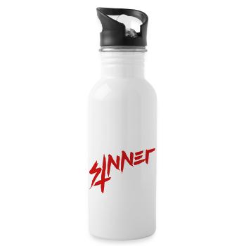 Sinner Upside Down - 20 oz Water Bottle - white - Right