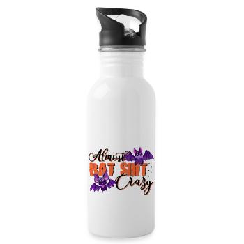 Almost Bat Shit Crazy Halloween - 20 oz Water Bottle - white - Right