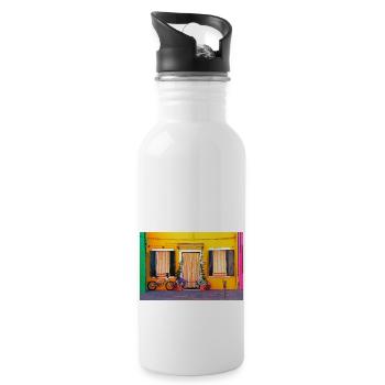 Windows of Venice Italy 1869 - 20 oz Water Bottle - white - Right