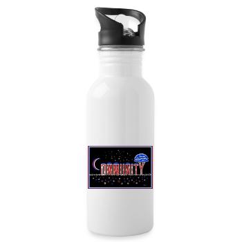 American Community - 20 oz Water Bottle - white - Right