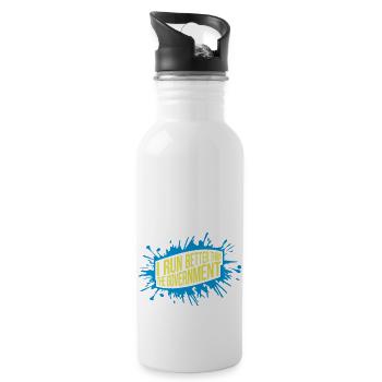 run better than government - 20 oz Water Bottle - white - Right