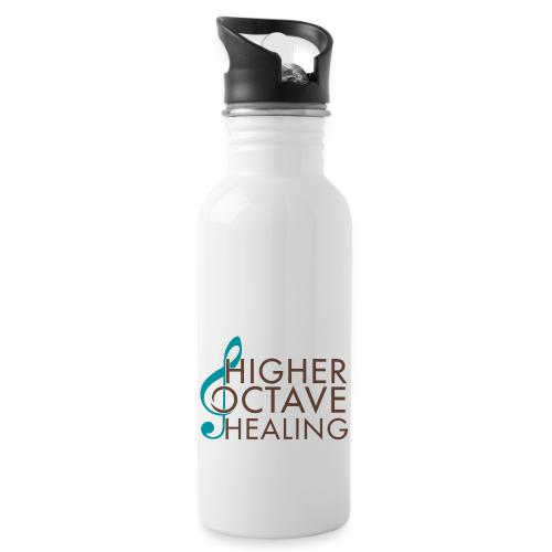 Higher Octave Healing Logo - 20 oz Water Bottle