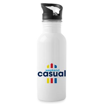 Weekend Casual - 20 oz Water Bottle - white - Right