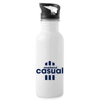 Weekend Casual - 20 oz Water Bottle - white - Right