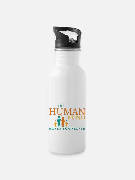 The Human Fund Money For People - 20 oz Water Bottle - white