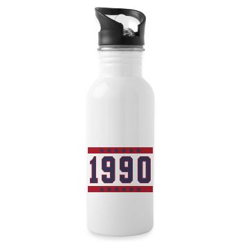 1990 - 20 oz Water Bottle - white - Right