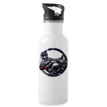 Motocross - 20 oz Water Bottle - white - Right