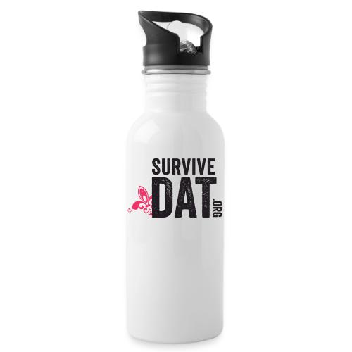 survive dat final logo stacked org color notag out - 20 oz Water Bottle