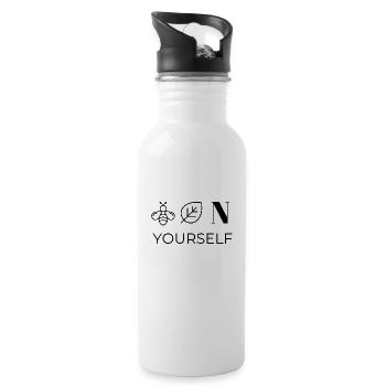 Believe in Yourself - 20 oz Water Bottle - white - Right