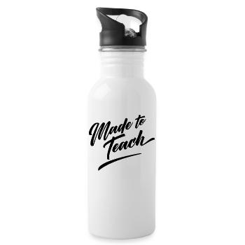 Made To Teach - 20 oz Water Bottle - white - Right