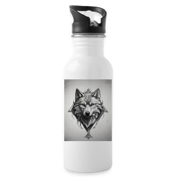 Infinity mind - 20 oz Water Bottle - white - Right