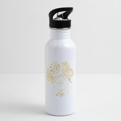 Queen Of Butterflies - Goddess Design - 20 oz Water Bottle