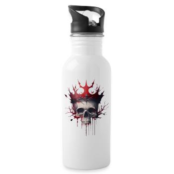 King Skull - 20 oz Water Bottle - white - Right