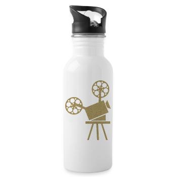 Golden Cinema Projector - 20 oz Water Bottle - white - Right