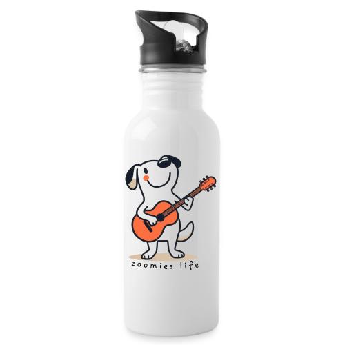 Guitar Playing Doggy - 20 oz Water Bottle