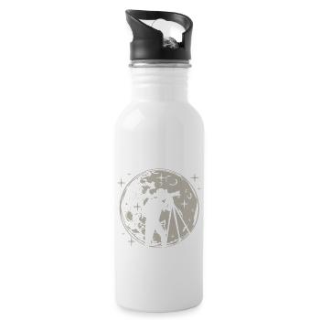 Stargazer Telescope Stargazing - 20 oz Water Bottle - white - Right