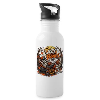 Lazy Bones Tshirt - 20 oz Water Bottle - white - Right