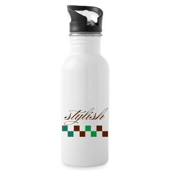 Spring & Summer Stylish Designs - 20 oz Water Bottle - white - Right