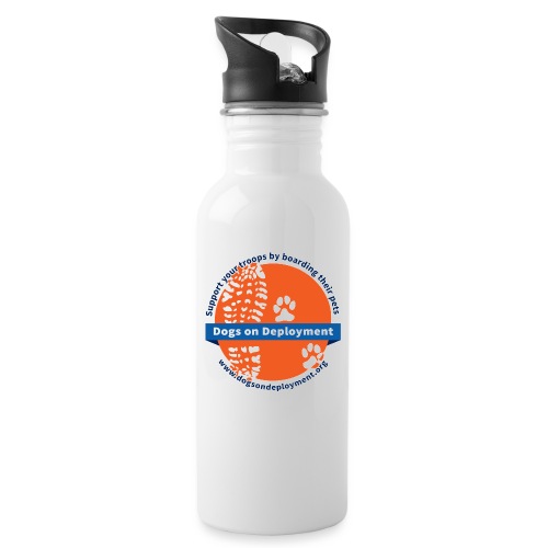 DoD-logo-circle-whiteback - 20 oz Water Bottle