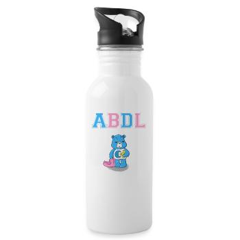 ABDL DDLG Brat Little Ageplay Adult Baby - 20 oz Water Bottle - white - Right