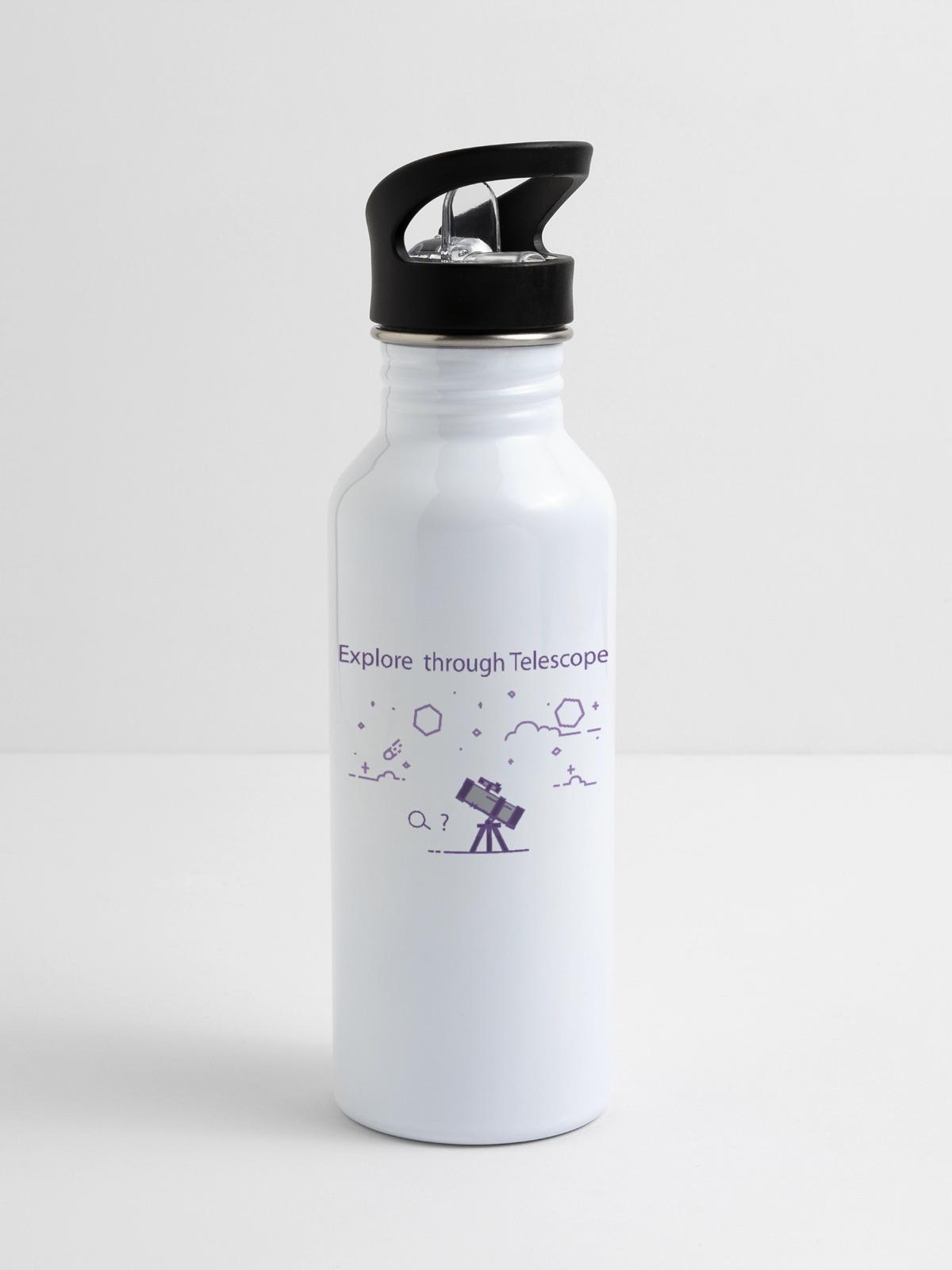 Telescope - 20 oz Water Bottle - white - Right