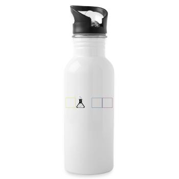 This is the best Tshirt for science geek or a - 20 oz Water Bottle - white - Right