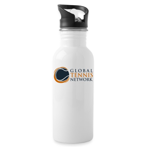 Global Tennis Network on White - Water Bottle