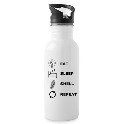 Eat, sleep, shell, repeat - Water Bottle