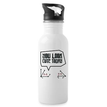 Math Acute Angle Math Teacher Mathematics - 20 oz Water Bottle - white - Right