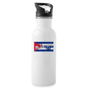 Salsa 123 567 Cuba Cuban Flag - 20 oz Water Bottle - white - Right