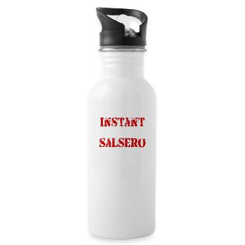 Instant Salsero Just add salsa music - 20 oz Water Bottle - white - Right