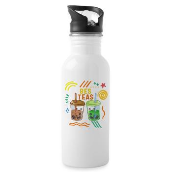 Bes Teas Shirt, Bubble Tea Bubble Milk Tea - 20 oz Water Bottle - white - Right