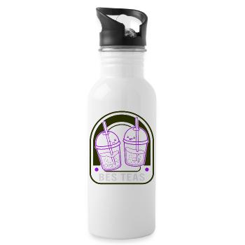 Bes Teas Shirt, Bubble Tea Bubble Milk Tea - 20 oz Water Bottle - white - Right