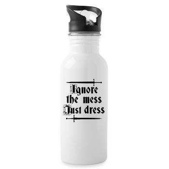 Renaissance Festival Ren Fair Faire Medieval - 20 oz Water Bottle - white - Right