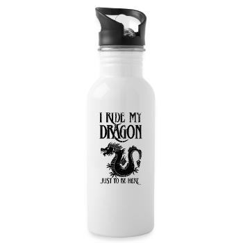 Renaissance Festival Ren Fair Faire Medieval - 20 oz Water Bottle - white - Right