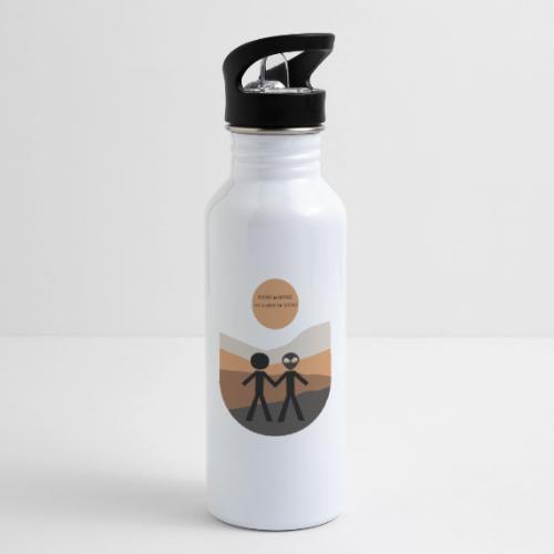HAND in HAND we traded for SAND Front - 20 oz Water Bottle