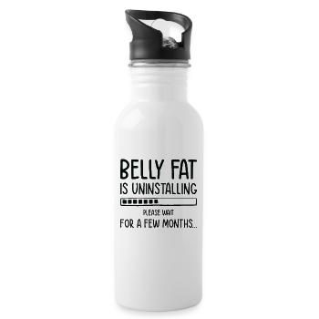 Uninstalling Belly Fat Fitness Trainer Workout - 20 oz Water Bottle - white - Right