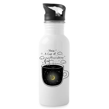Have A Cup Of Moonshine - 20 oz Water Bottle - white - Right